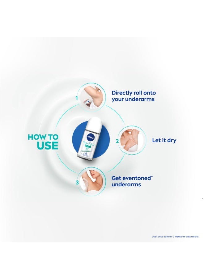 نيفيا مزيل عرق نيفيا للنساء، رول أون، لتفتيح البشرة الحساسة، يوفر حماية لمدة 48 ساعة، 50 مل. - Image 2